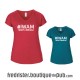 T-Shirt Couleur "I Want a Miracle" - Femme Col V
